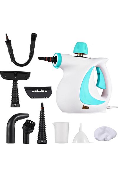 fulina Handheld Steam Cleaner, Fast Heating Time with Safety Lock and 9 Accessory,350ml water tank