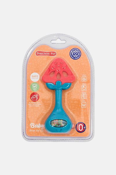 Preschool Fun Huanger Mushroom Baby Teether, Assorted