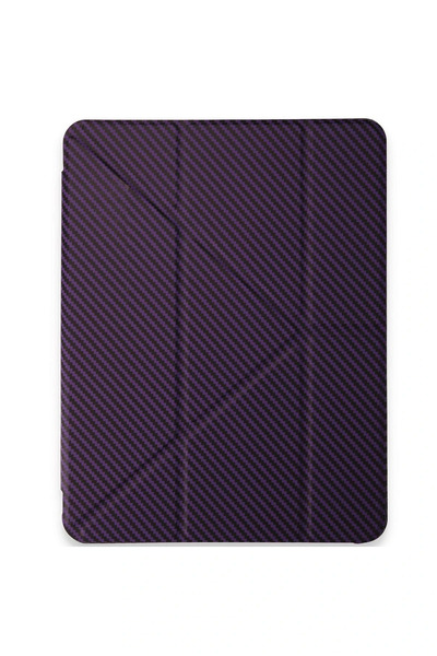 NewFace iPad Pro 11 (2024) Case Color Carbon Tablet Case - Deep Purple Alsat