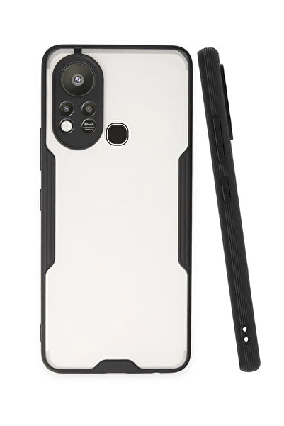 NewFace حافظة انفينيكس هوت 11 اس سيليكون بلاتينيوم - اسود 1495934709