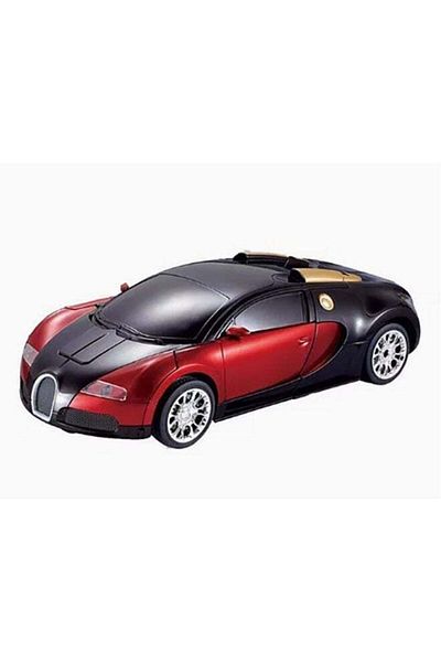 Yelajoy Children's Remote Control Car Toy,Transformation Robot,With Remote Control,Rotate 360°,Plastic,Red