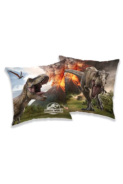 JURASSIC WORLD Perna multicolor cu doua fete, 40x40 cm, Jurassic World, Volcano