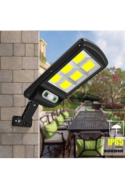 goldixpir Sensörlü 3 Modlu Cob Led Solar Güneş Enerjili Sokak Lambası Bahçe A...