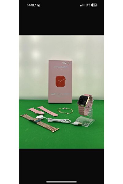 MISAWA Watch 9 Mini Akıllı Saat Seti, Bilezik, 3 Kordon, Kırılmaz Cam Hediyeli