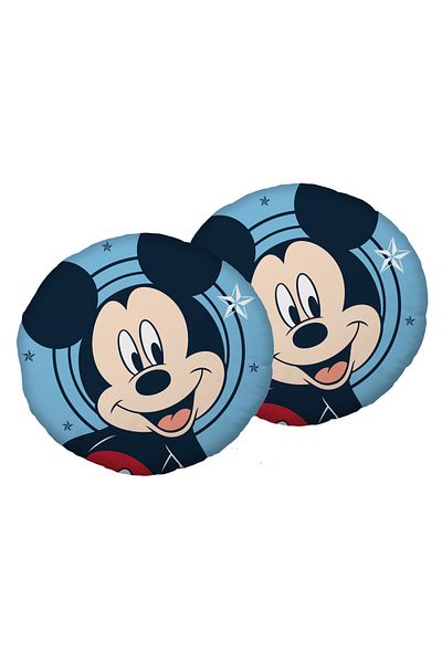 Mickey Mouse Multicolored double-sided pillow, diameter 40 cm, Stars, Mickey Mouse, Disney