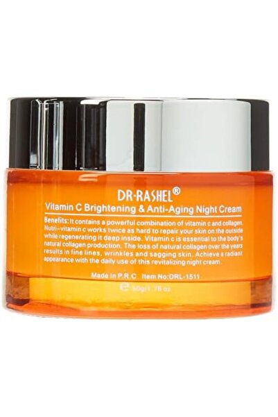 DR.RASHEL Dr. Rashel Vitamin C Brightening & Anti-Aging Night Cream, White - 50g