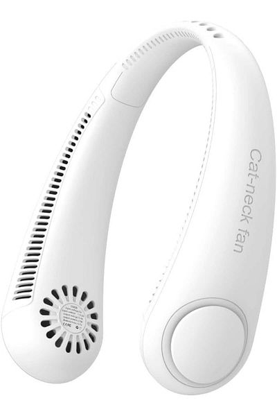Karll Glurak portable neck fan, white, polypropylene, 4000 mAh
