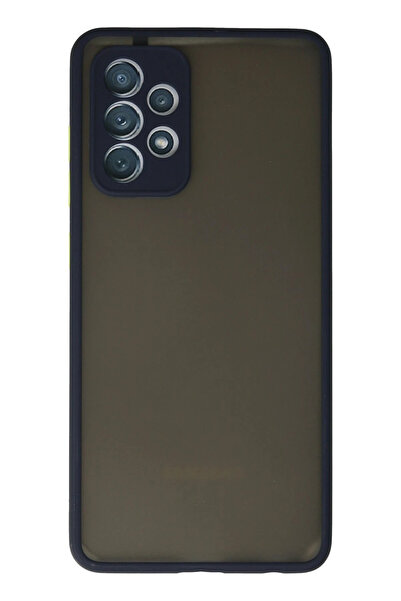 NewFace حافظة سامسونج جالاكسي A72 غطاء سيليكون مونتريال - أزرق داكن SPTGL