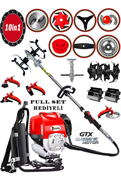 Wacker Pro Alman Wh-ergo 453 10 In 1 Arazi Seti Sırt Tipi Tırpan Toprak Eşele...