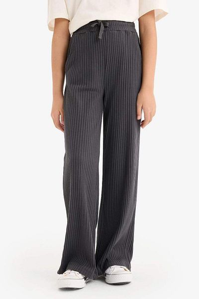 DeFacto Girl's Flexible Waisted Corded Wide Leg Wide Leg Pants E1836A825Sm