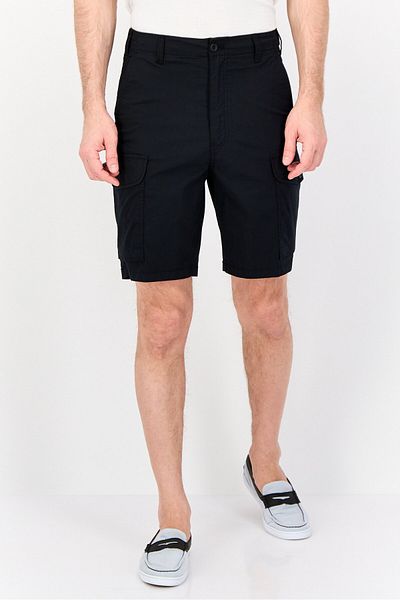 Dockers Men Solid Cargo Shorts, Black
