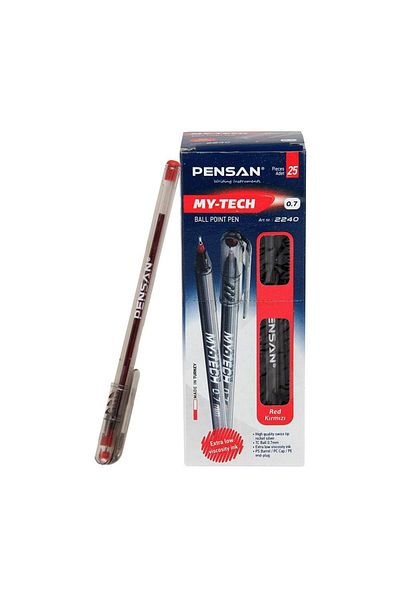 Pensan Pack of 25 Colorful Ballpoint Pens