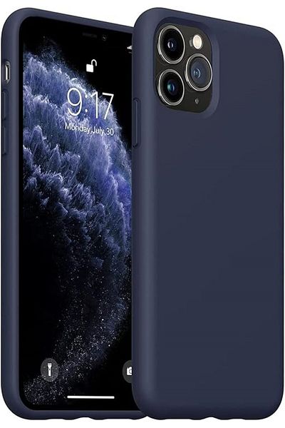 Generic Silicone Case for iPhone 11 Pro Max Silky-Soft Touch Full-Body Protective Phone Case,