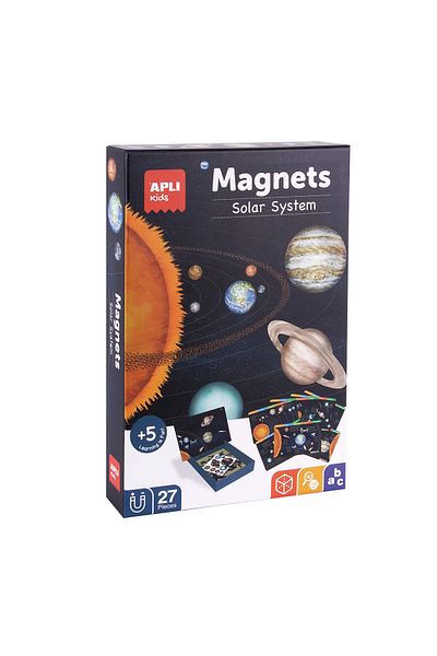 Apli Kids Joc educativ magnetic, Sistemul Solar, Apli, 96 piese, +5 ani