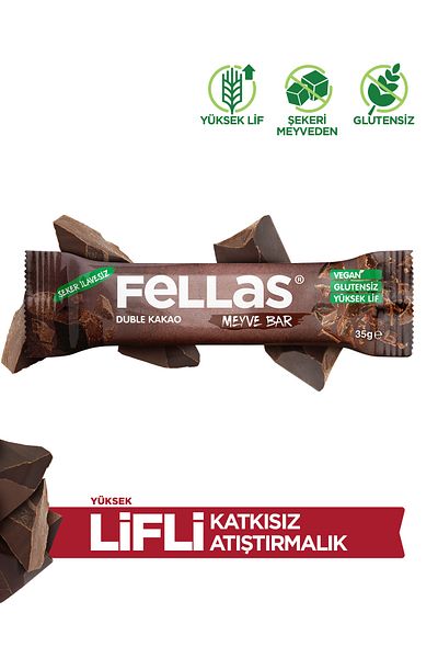 Fellas Fruit Bar - 35g x 12 Double Cocoa