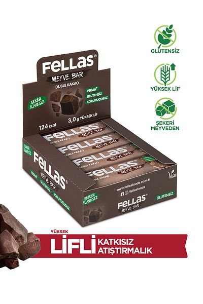 Fellas Fruit Bar - 35g x 12 Double Cocoa