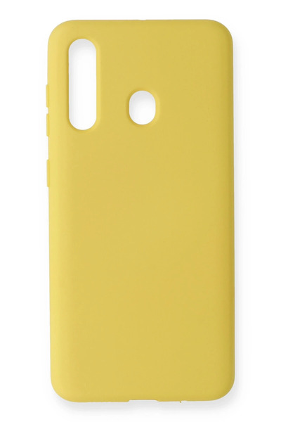 NewFace حافظة سامسونج جالاكسي M40 نانو من الداخل سيليكون مخملي - أصفر SPTGL
