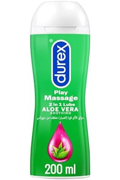 Durex مرطب تدليك 2 في 1، خلاصة الصبار المهدئ - 200 مل (قد تختلف العبوة)
