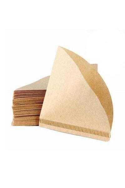 HALAMODO 100-Piece Coffee Paper Filter Beige 5 x 8 x 17 centimeter Beige 5 x 8 x 17cm
