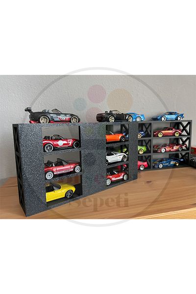 Bi'şeyler Sepeti 1:64 Diorama Garage Parking Diecast - Car Not Included.