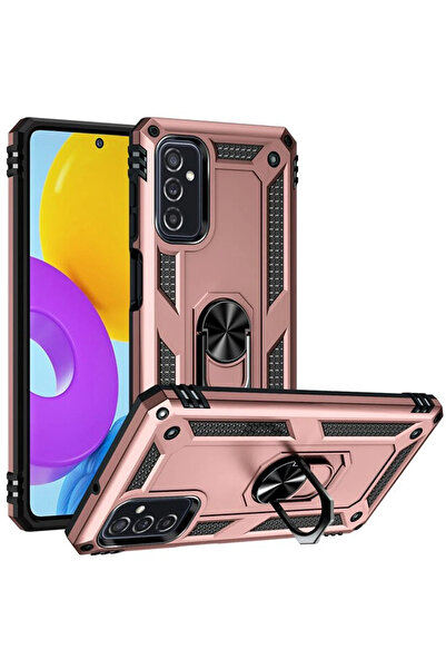 NewFace حافظة سامسونج جالاكسي M52 5G غطاء سيليكون مع حلقة صوفيا - وردي 149035...