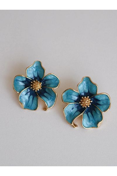 Reorah Collection Blue Orchid Earrings