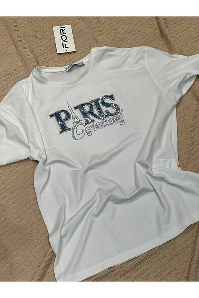 Fiori Text Printed T-shirt