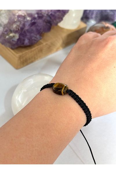 kuartz Tiger Eye Certified Braid Bracelet