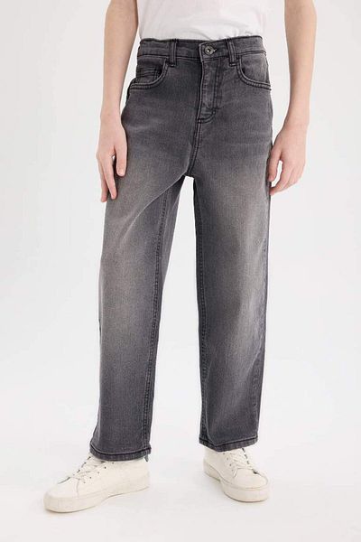 DeFacto New Season Boy's Loose Fit Straight Leg Basic Straight Jean Trousers