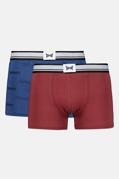 Tapout Men 3 Pieces Brand Logo Boxer Brief, Multicolor