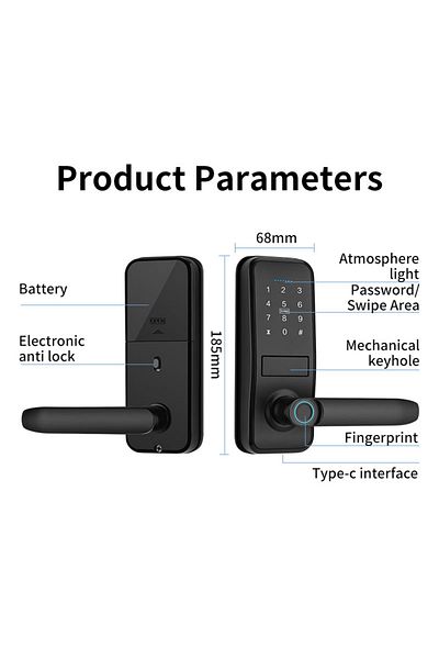 sharpdo Multifunctional Intelligent Electronic Password Lock