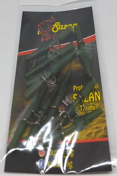 SAZAN RİG Safety Clip Kurşun Aparatı Demirli 10 Adet