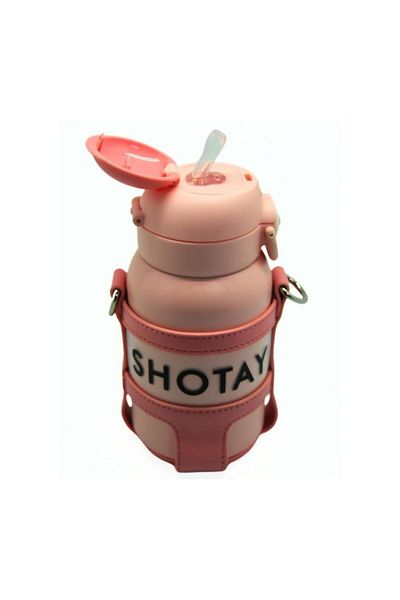 Shotay Turtle Kids Thermos Flask 520ml Pink