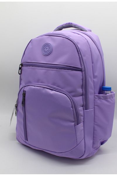Bevitton Lilac Full Grain School Bag - Casual Backpack, Water Resistant & Multi-Compartment