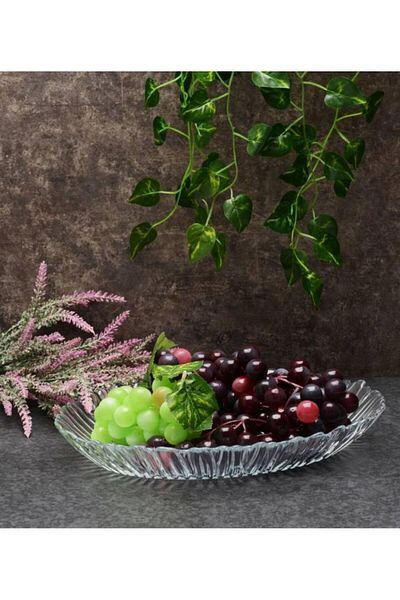Paşabahçe 10546 طبق تقديم قارب أورورا بيضاوي 330 مم × 250 مم