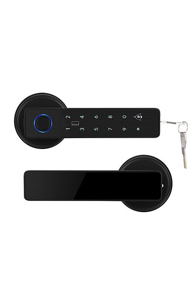 sharpdo TuYa Smart Life APP, WIFI Fingerprint Electronic Door Lock, Fingerprint/Swipe Card/Password/Key