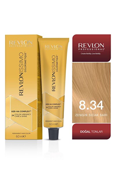 Revlon Professional Revlonissimo Colorsmetique™ CC 8.34 Altın Bakır Açık Sarı...
