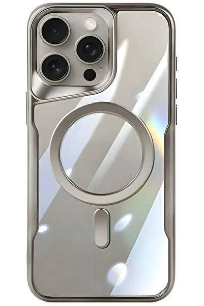 Fibaks iPhone 16 Pro Kılıf Prizma Kamera Çıkıntılı Magsafe Şarj Destekli Mat ...