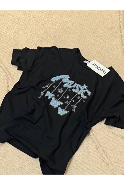 Fiori Text Printed T-shirt