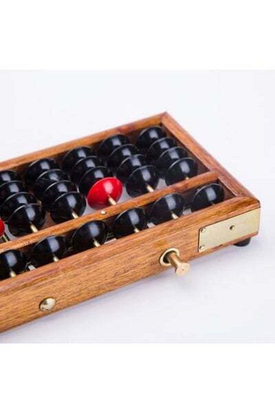 HALAMODO Anti-Skid Educational Mathematical 17 Digit Rod Wooden Abacus Soroban Chinese Counting Tool