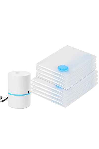 COOYA 4 large 4 medium + electric pump Storage bags,effectively save space, for clothes, towels, quilts