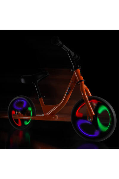 ACTION ONE Strike balance bike, with 12 inch light-up wheels, orange