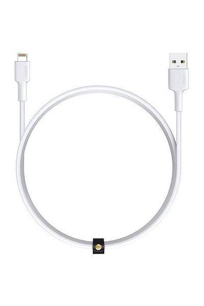 AUKEY Aukey Nylon Braided Lightning Cable 0.9m White
