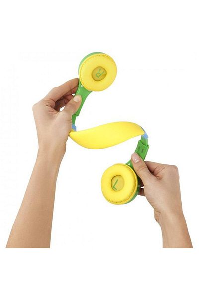 Hama 184107 Kids Guard Wired On Ear Headphones Green/Yellow