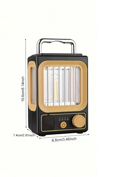 Kenko 3 Modlu Işık Ayarlı Kamp Lambası | Solar Şarjlı ve Type-C Girişli Usb Çıkışlı Fener Premium Lamba