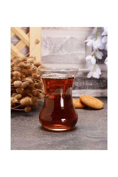 Paşabahçe Vefa Thin Waisted Tea Cups 24 Pieces