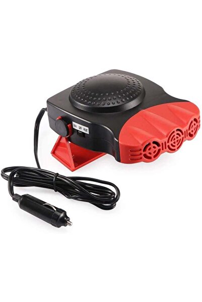 WANYIG Ventilator dezaburitor auto, 3 viteze, 12 V, 150 W, ABS, roșu/negru, 17 x 11 x 4 cm