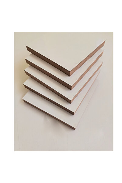 Arya 8 mm Mdf Lam Parlak Beyaz Yüzeyli - A Kalite 30x30 Cm