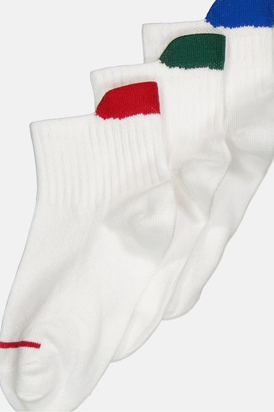 RBX Kids Boy 5 Pairs Non Terry Quarter Socks, White