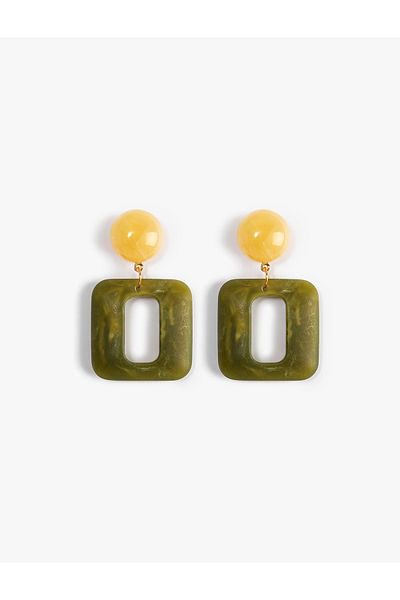 Koton Earrings Geometric Shaped Resin
